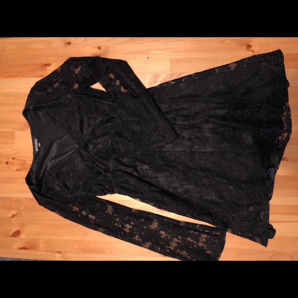 Little Black Dress with Bell Sleeves